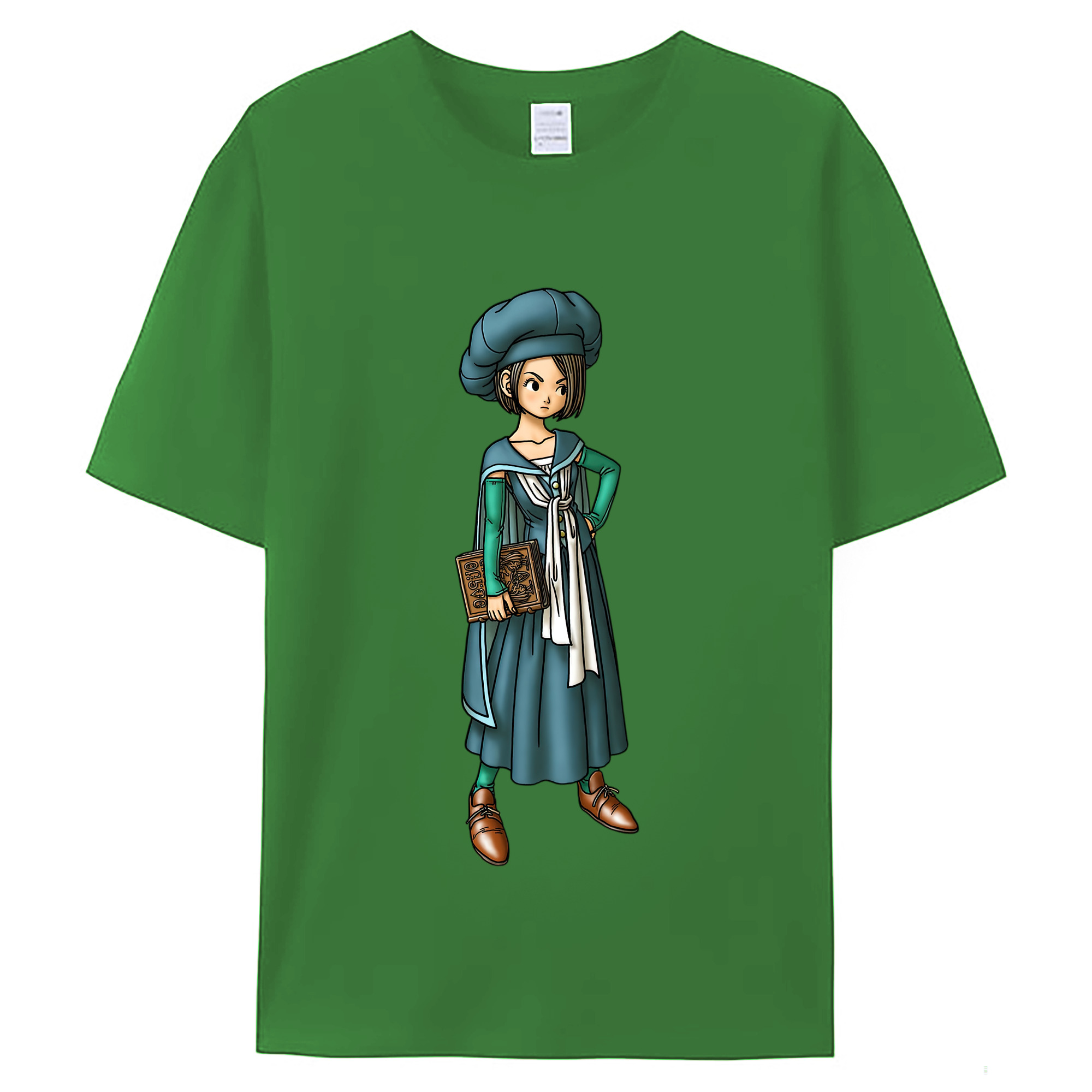 （画像用） ドラゴンクエスト Doragon Kuesuto Dragon Quest レディースカジュアルプリントTシャツ（綿100％）